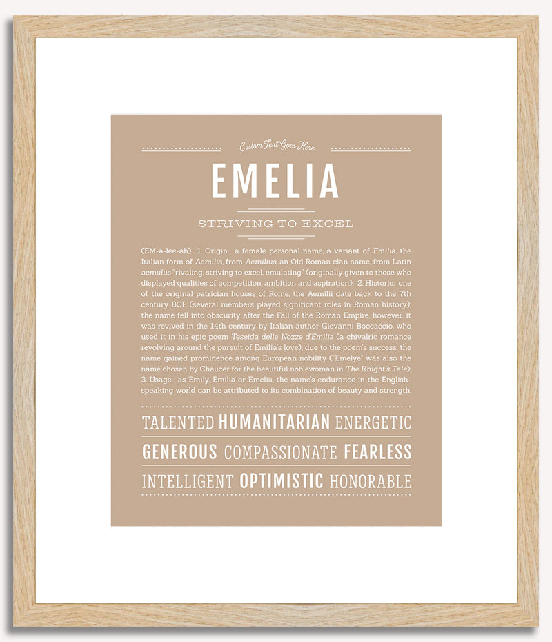 Emelia | Name Art Print