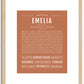 Emelia | Name Art Print