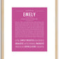 Emely | Name Art Print