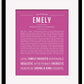 Frame Options | Dark Pink | Black Frame, Matted