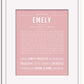 Frame Options | Dusty Rose | White Frame, Matted