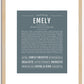 Emely | Name Art Print