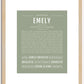 Emely | Name Art Print