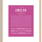 Emelyn | Name Art Print