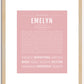 Emelyn | Name Art Print