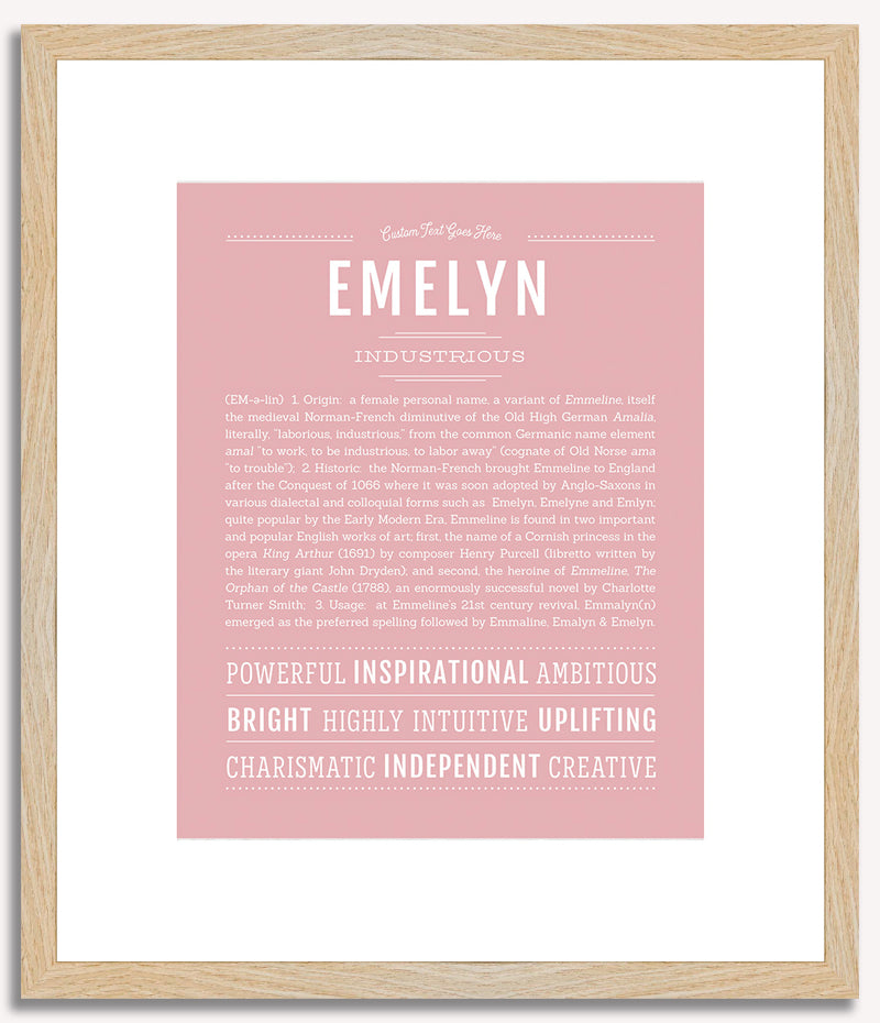 Emelyn | Name Art Print