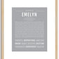 Emelyn | Name Art Print