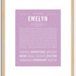 Emelyn | Name Art Print