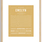 Emelyn | Name Art Print