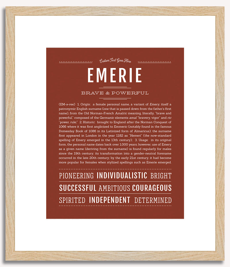 Emerie | Name Art Print