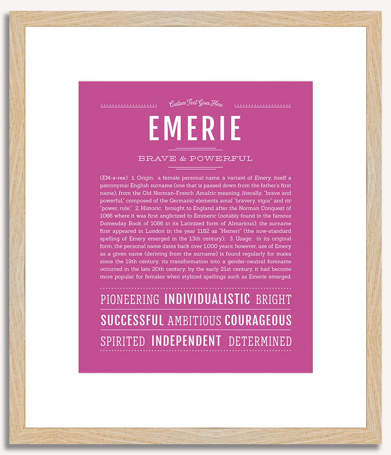 Emerie | Name Art Print