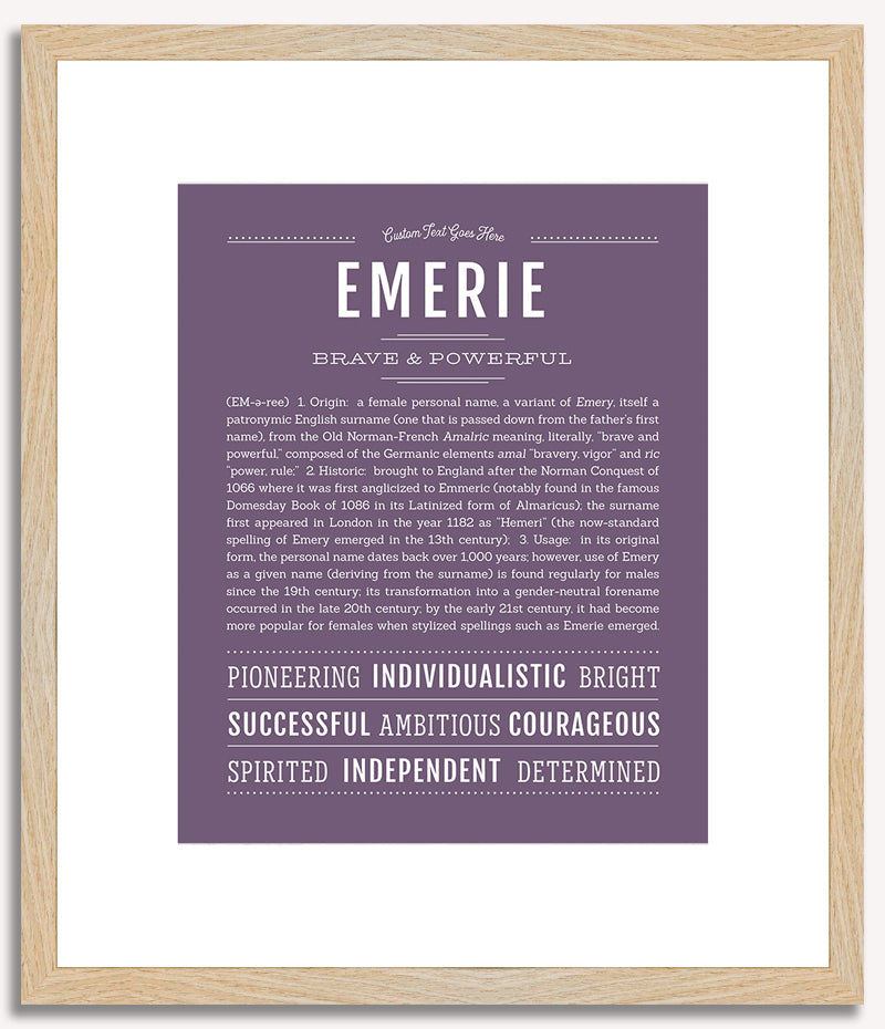 Emerie | Name Art Print