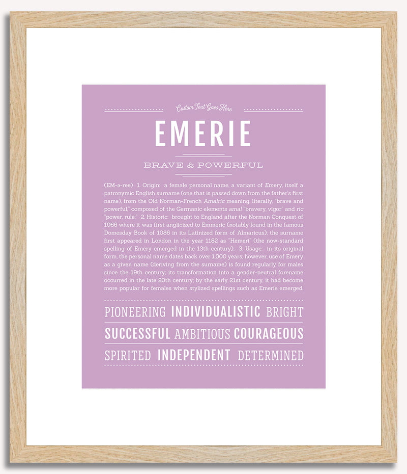 Emerie | Name Art Print