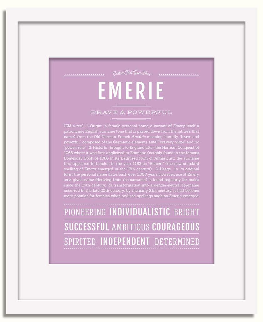 Frame Options | Lilac | White Frame, Matted