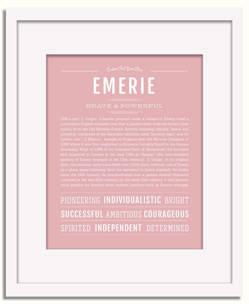 Frame Options | Dusty Rose | White Frame, Matted