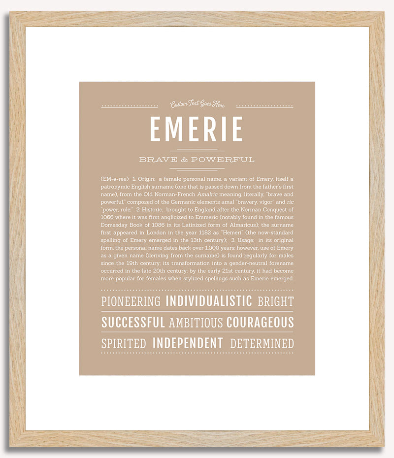 Emerie | Name Art Print