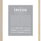 Emerson (male) | Name Art Print