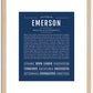 Emerson (male) | Name Art Print