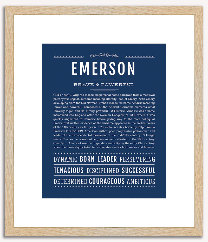 Emerson (male) | Name Art Print