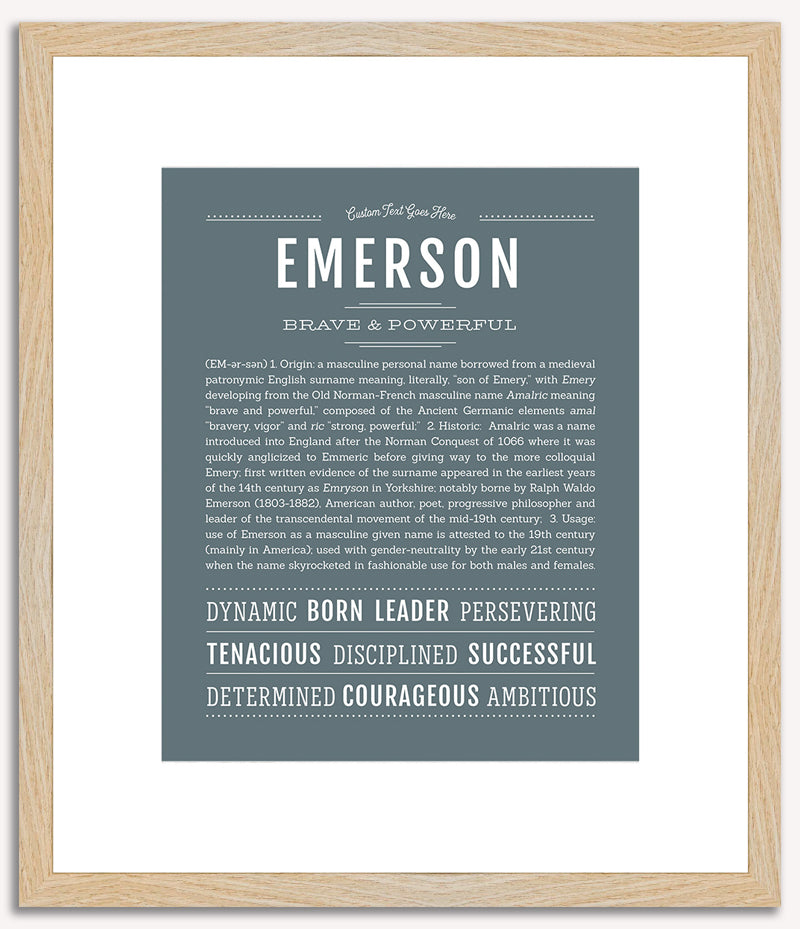 Emerson (male) | Name Art Print