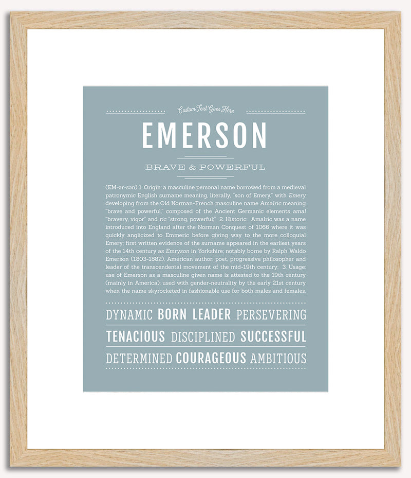 Emerson (male) | Name Art Print