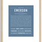 Emerson (male) | Name Art Print