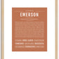 Emerson (male) | Name Art Print