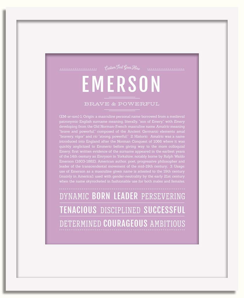 Frame Options | Lilac | White Frame, Matted