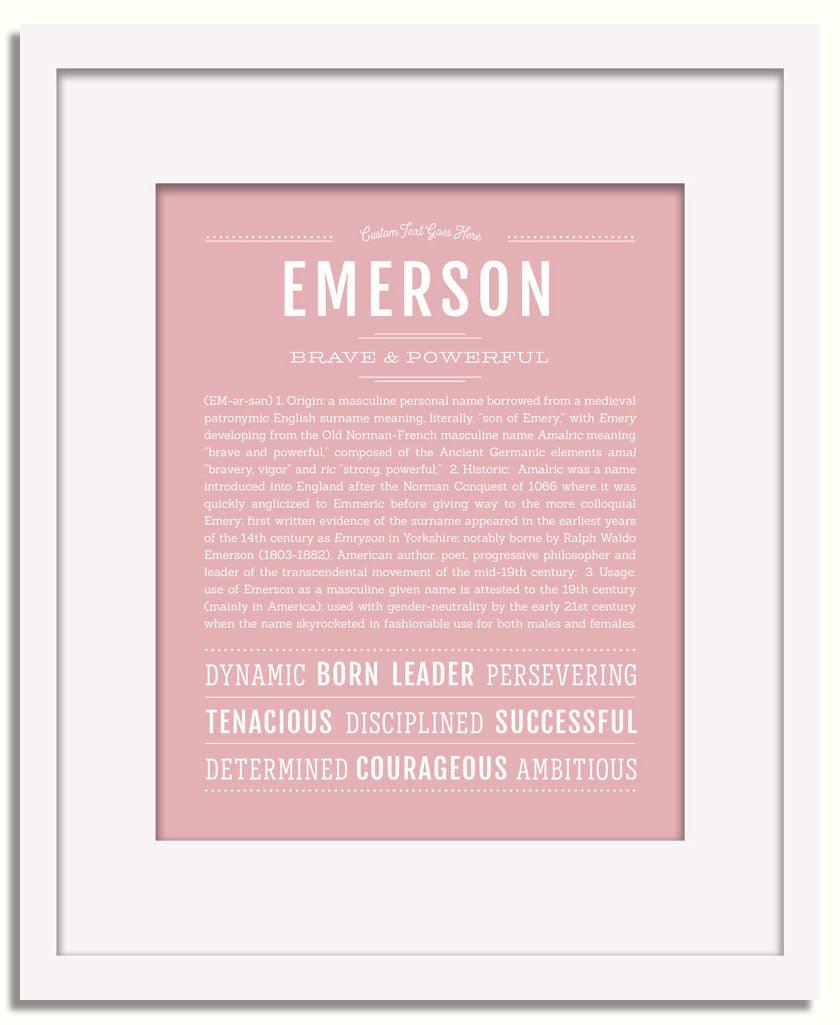 Frame Options | Dusty Rose | White Frame, Matted