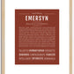 Emersyn | Name Art Print