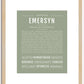 Emersyn | Name Art Print