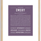 Emery (female) | Name Art Print