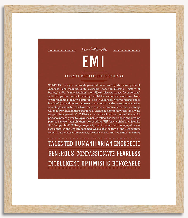 Emi | Name Art Print