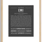 Emi | Name Art Print