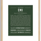 Emi | Name Art Print