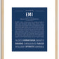 Emi | Name Art Print