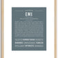 Emi | Name Art Print