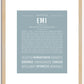 Emi | Name Art Print