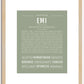 Emi | Name Art Print