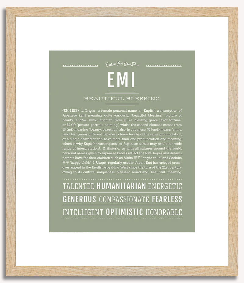 Emi | Name Art Print