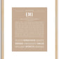 Emi | Name Art Print