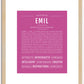 Emil | Name Art Print