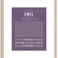 Emil | Name Art Print