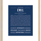 Emil | Name Art Print