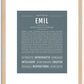 Emil | Name Art Print