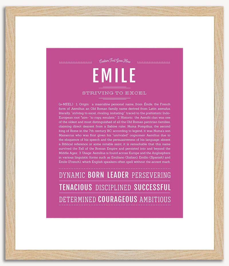 Emile | Name Art Print