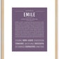 Emile | Name Art Print