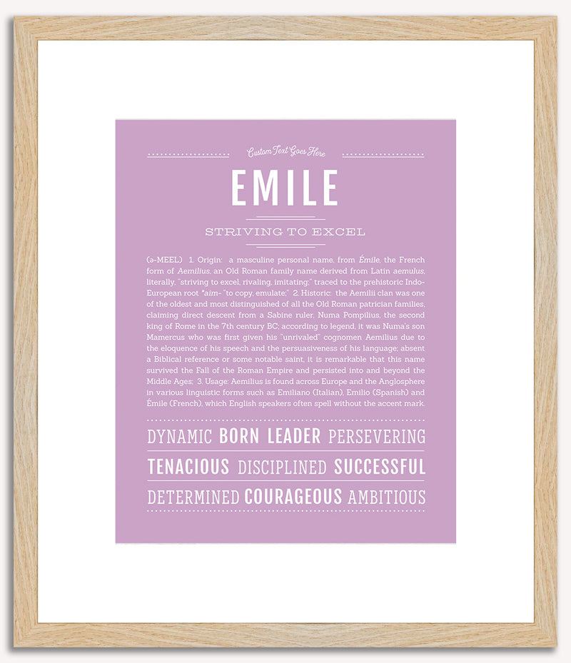 Emile | Name Art Print