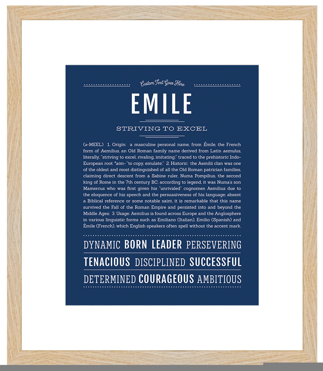 Emile | Name Art Print