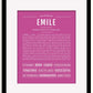 Frame Options | Dark Pink | Black Frame, Matted